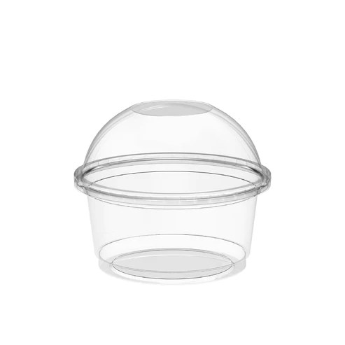  COSMOPLAST CD20 DESSERT SCOOP CUP 200ML DOME LID 50P  