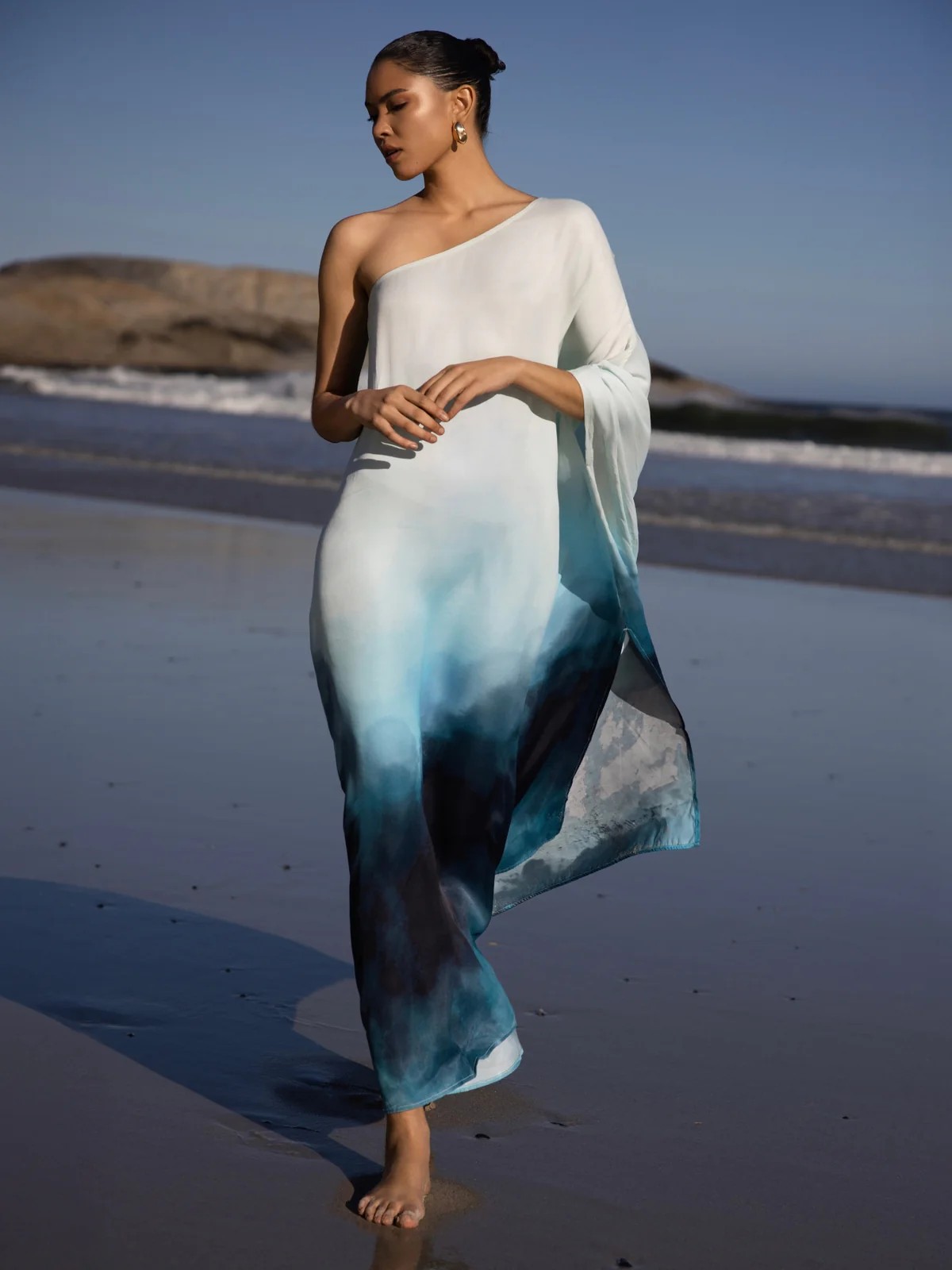 strapless open back dress Satin Shirt Mini Dress With Pleated Hem and Belt