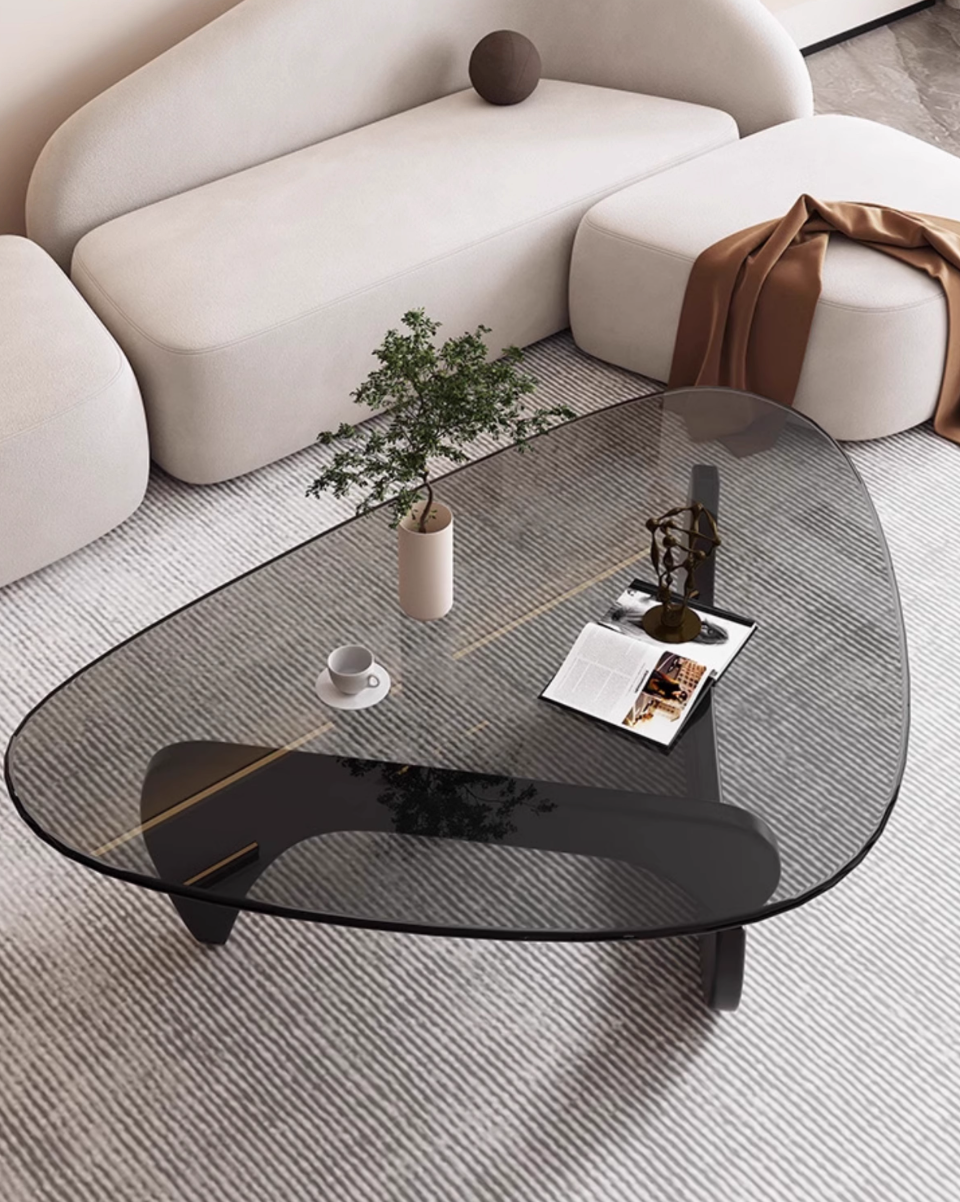  Modern table with glass top 