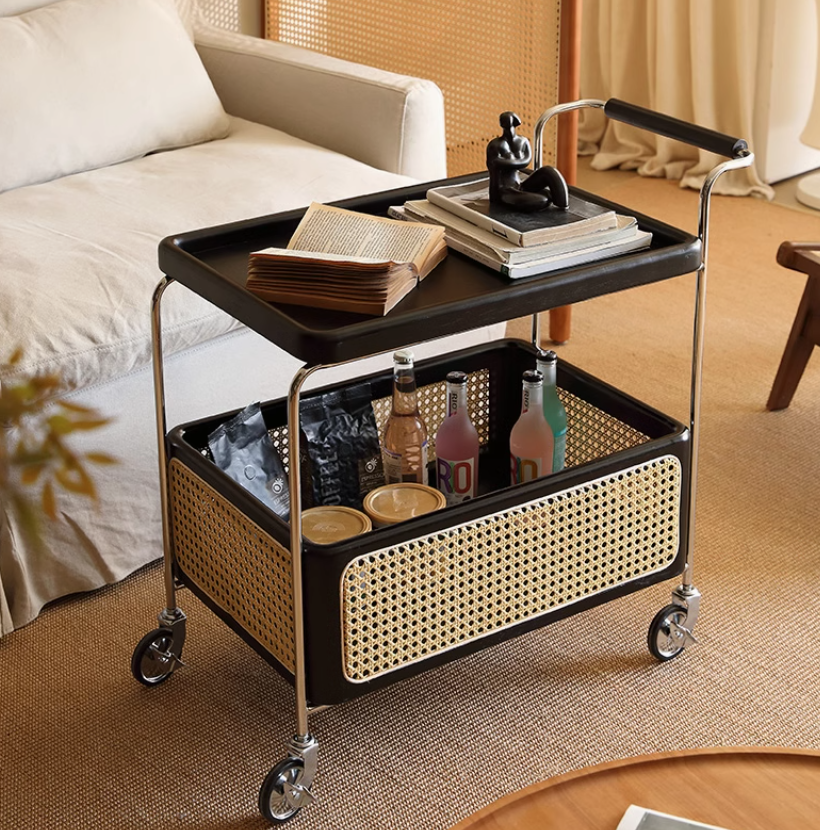  Rattan side table 