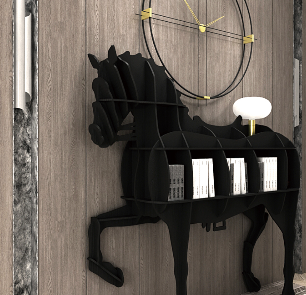  Horse bookcase 