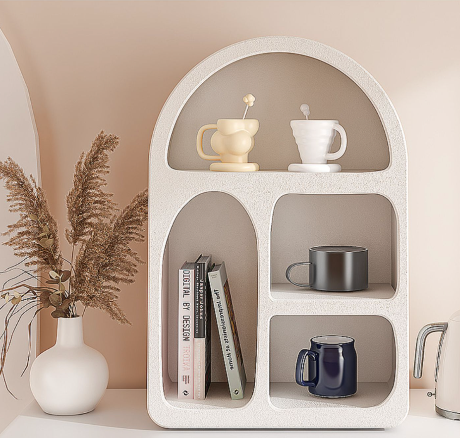  Curved storage shelf 