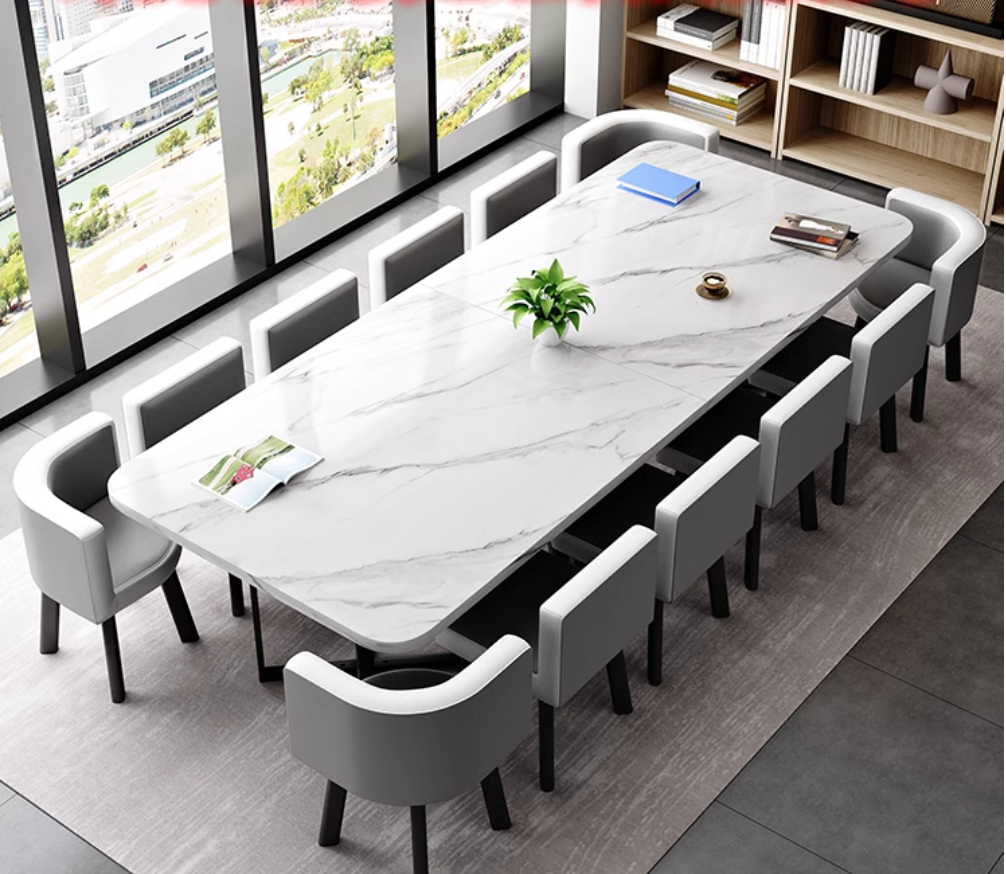  Compact meeting table with 14 chairs 