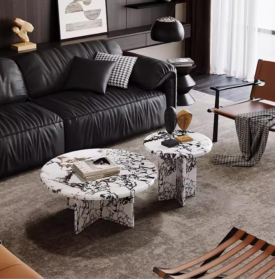  Marble coffee table 