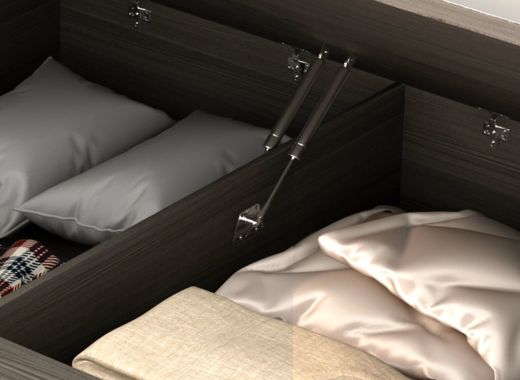  سرير مودرن مع خزانة ملابس ومكتب مدمج - أثاث ذكي من KS-Furniture 