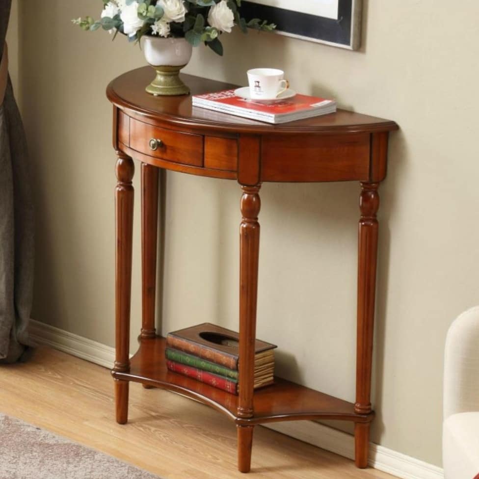  wooden side console    
