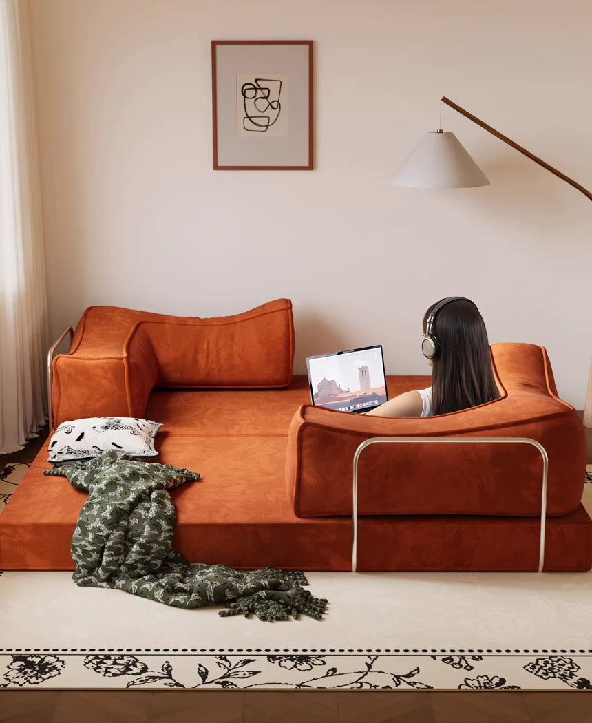  A multifunctional folding sofa bed 