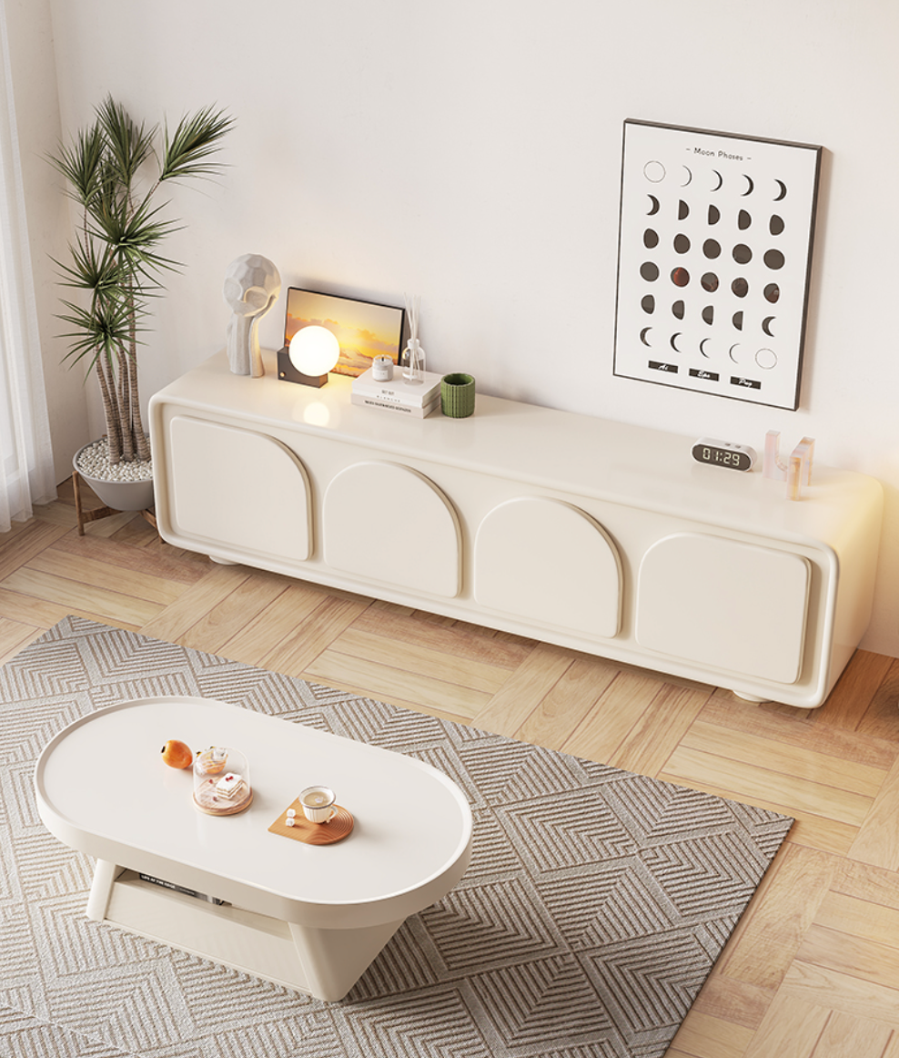 Geometric cream furniture 