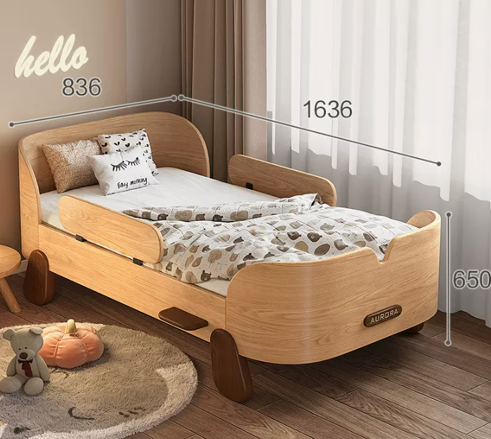  Bed with safety rail Guyi 