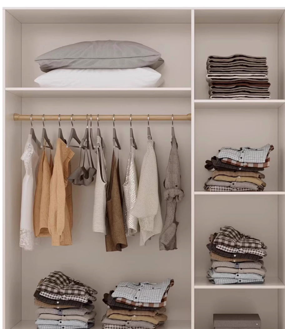  Luxurious modern wardrobe with a glass door design 