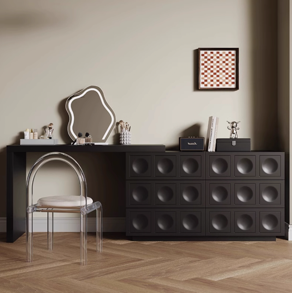  طاولة زينة مع مراية سحابية 