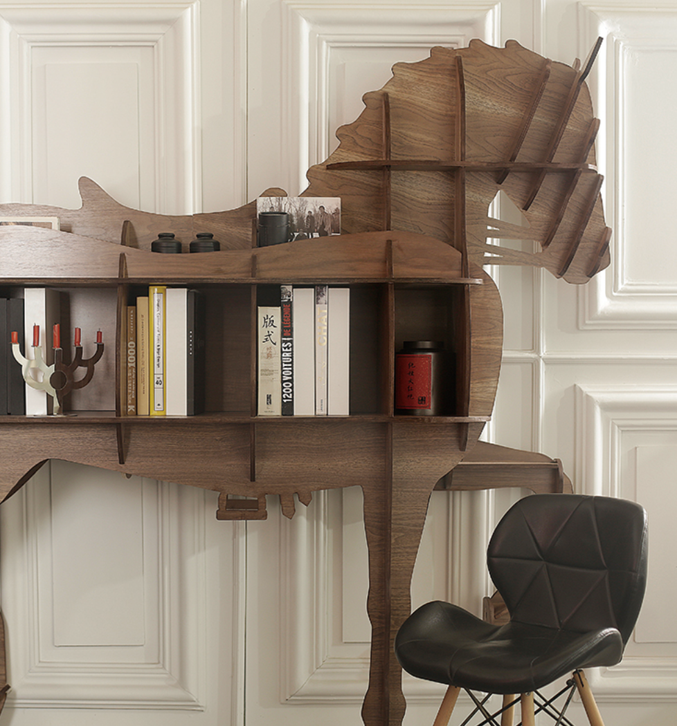  Horse bookcase 