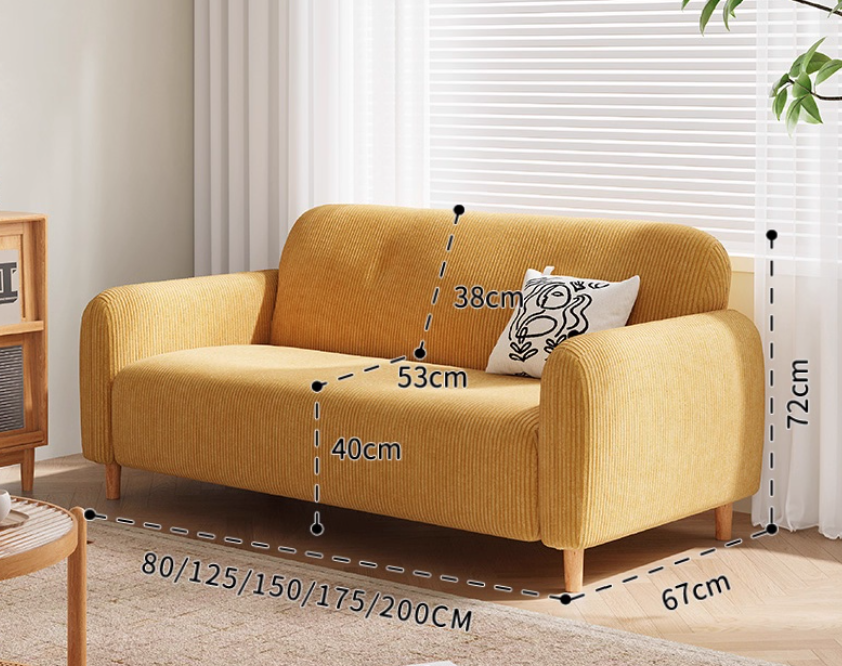  Corduroy sofa 