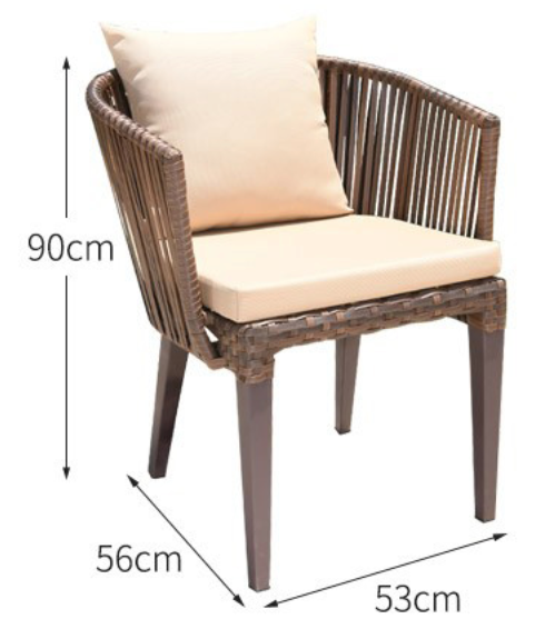  طاولة خارجية مع كراسي Mojia 