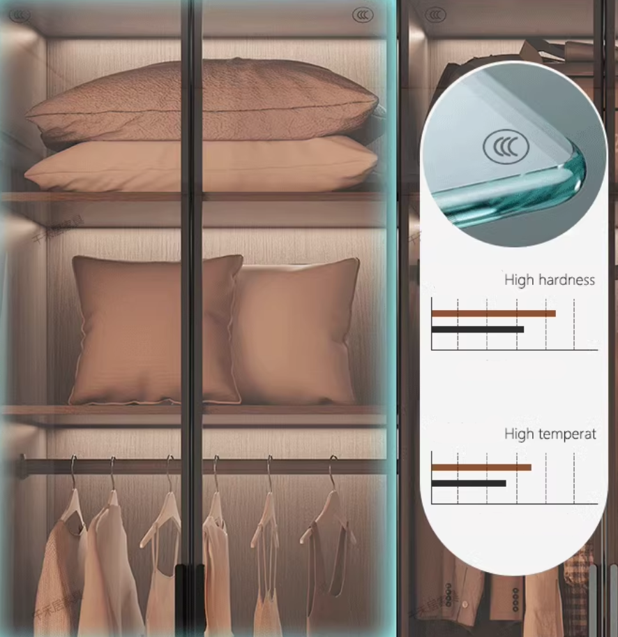  Glass wardrobe 