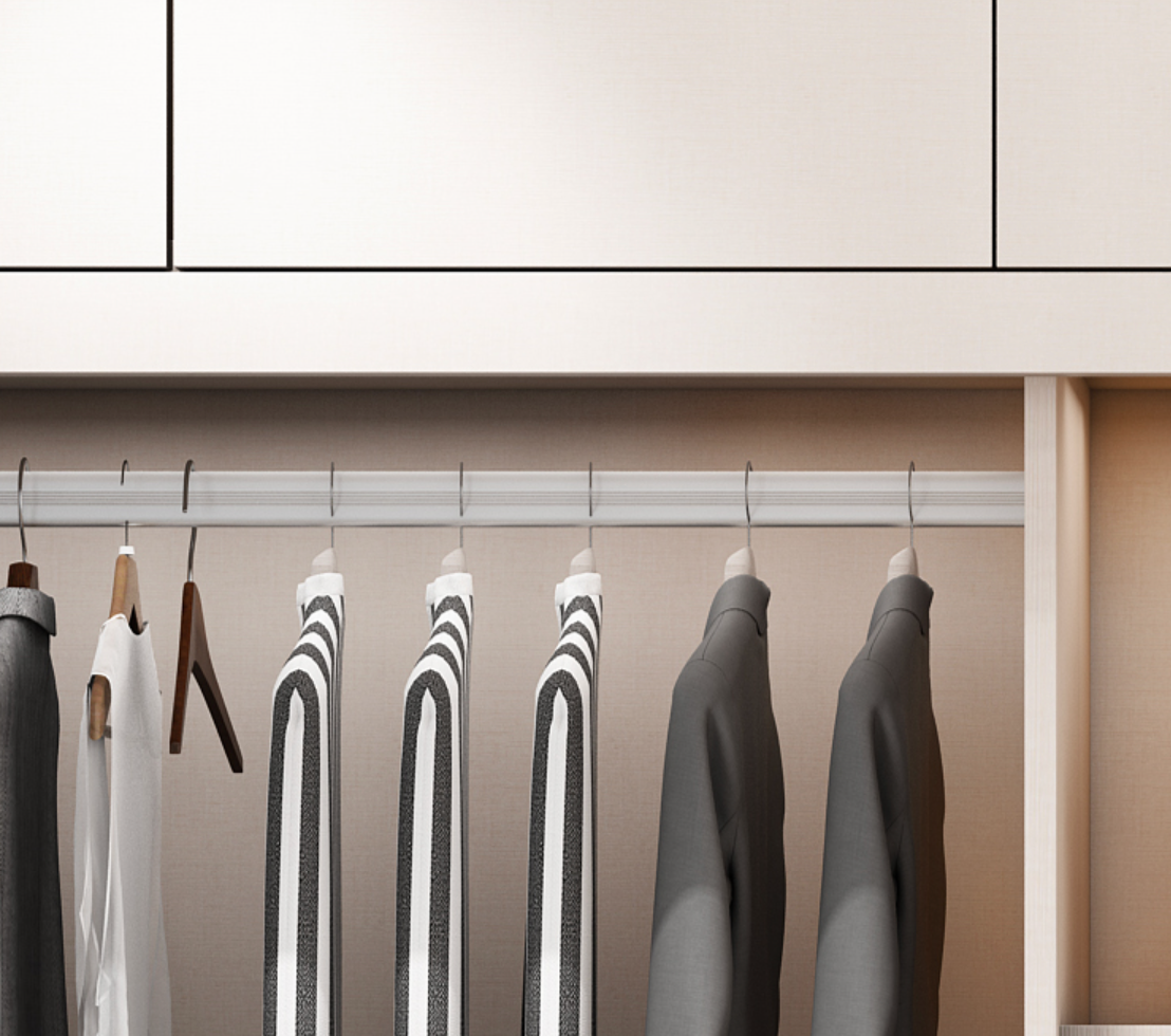  غرفة نوم كلاسيك خشب زان مع دولاب ملابس كبير مذهب - KS-Furniture 