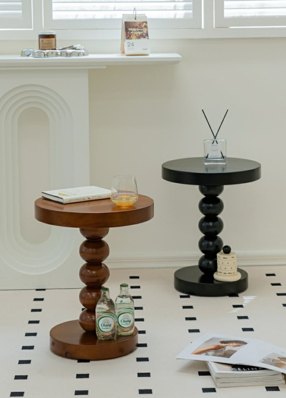  Round side table 