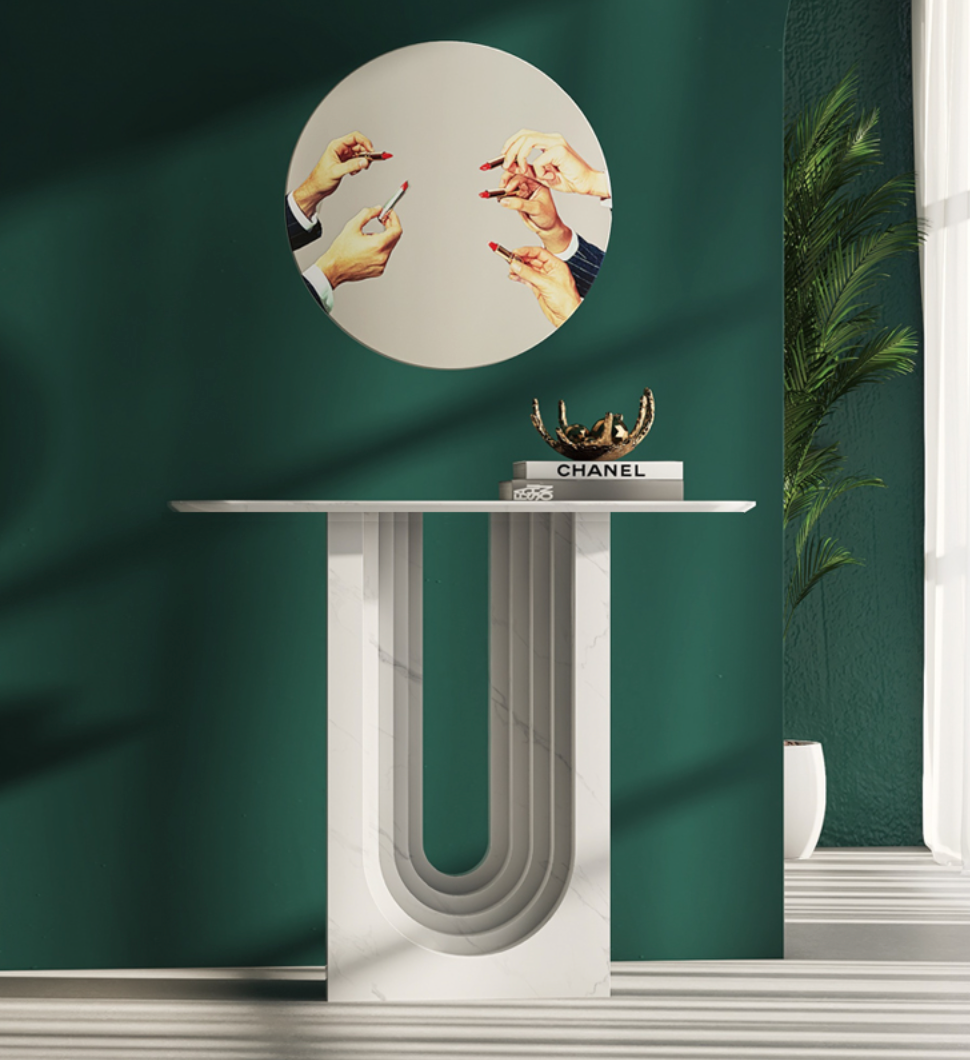  marble console  