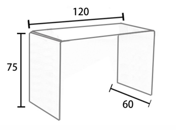  Glass dressing table 