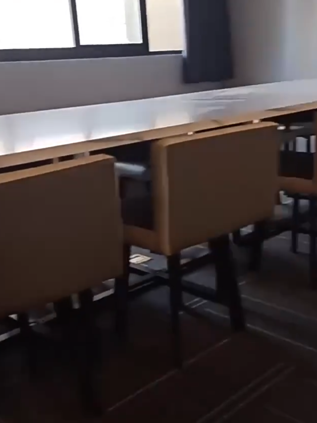  Compact meeting table with 14 chairs 