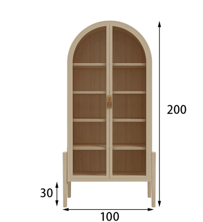  Solid wood arched wardrobe 