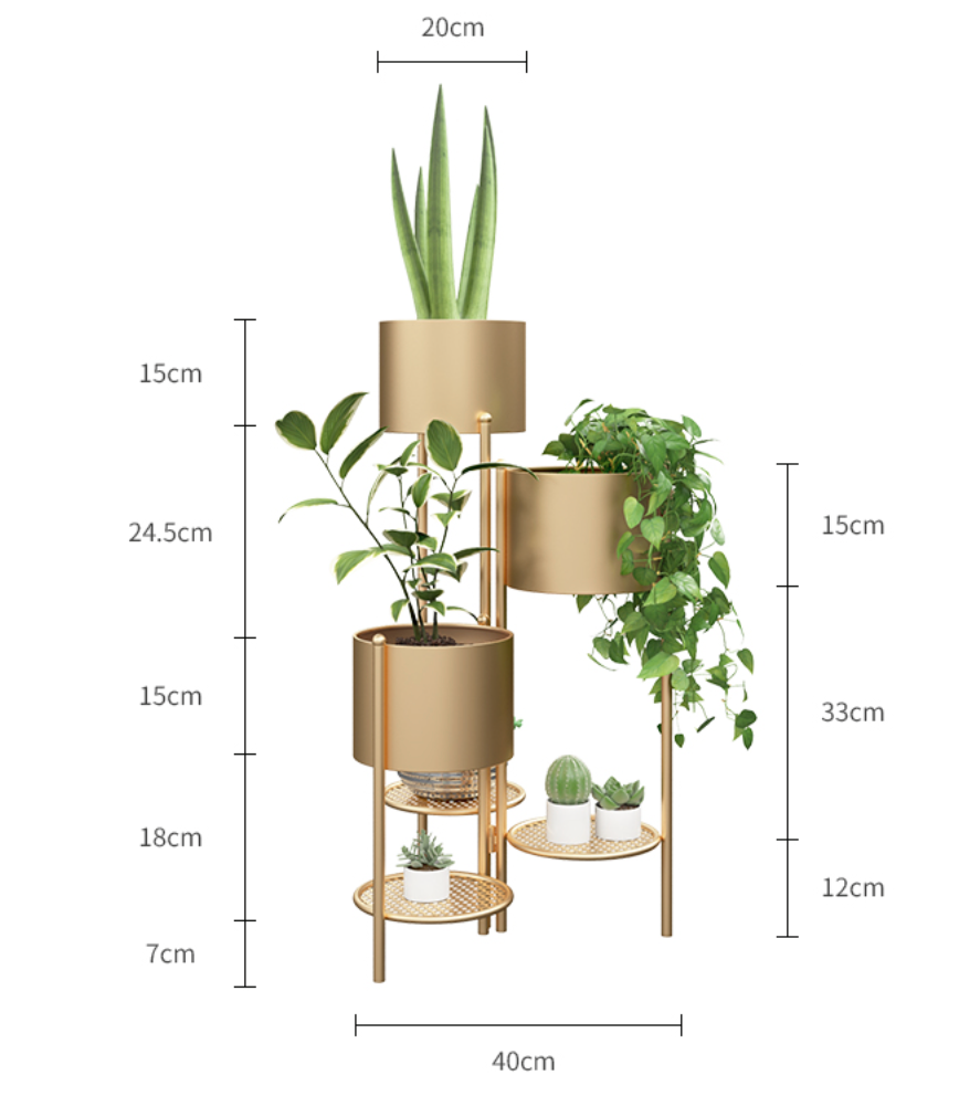  Stand with flower pots 