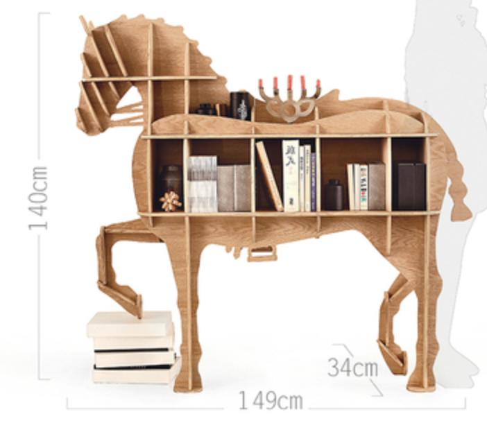  Horse bookcase 