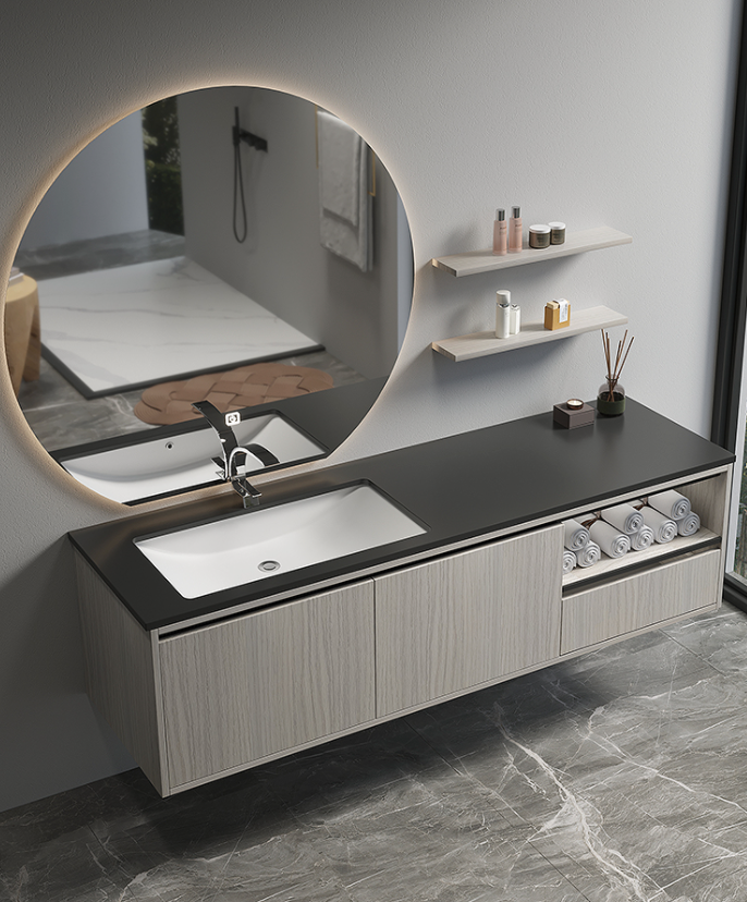  Washbasin with smart mirror 