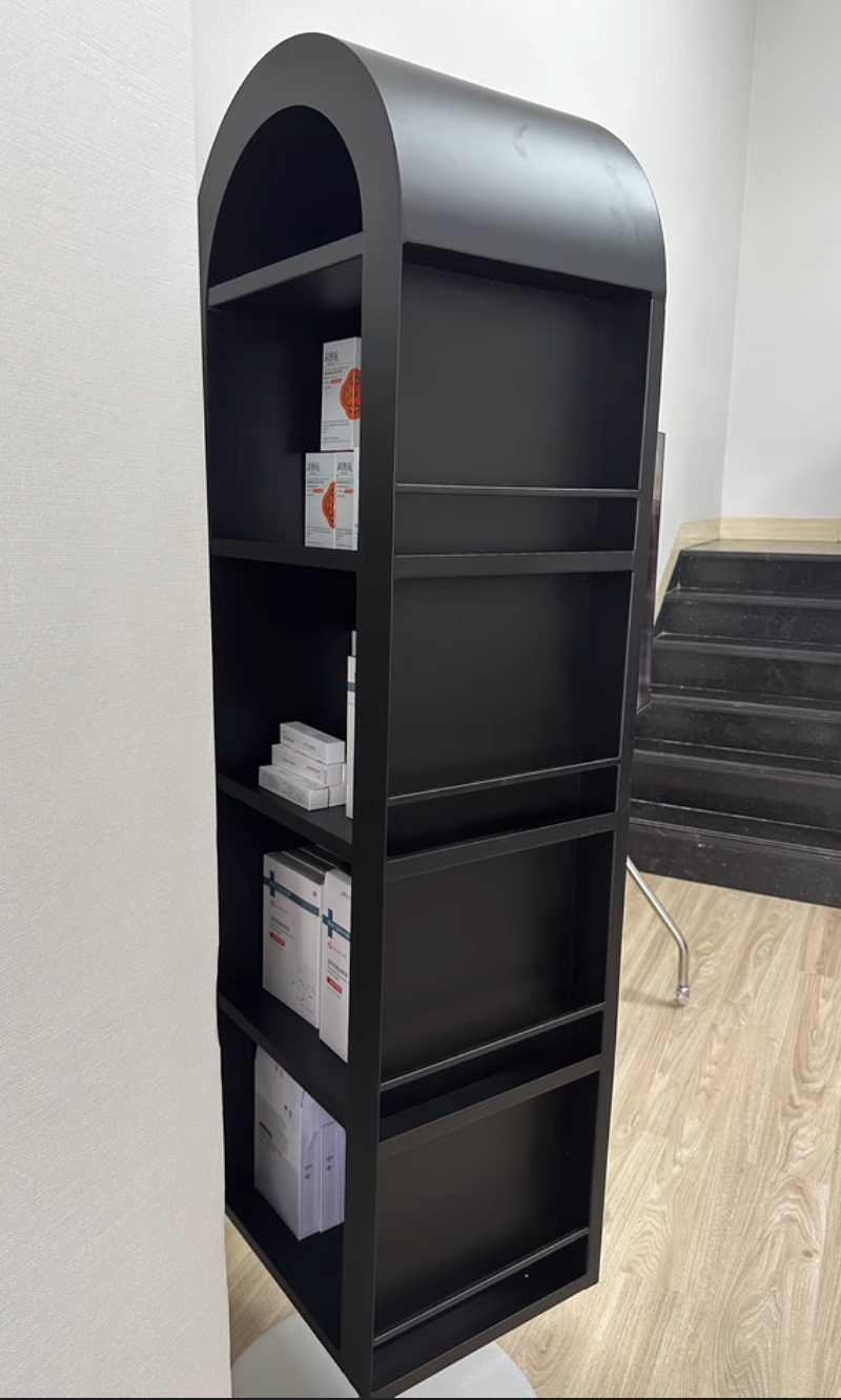  مرآة دوارة مع رف كتب  