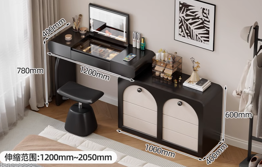  Built-in dressing table with cabinet, berth and mirror 