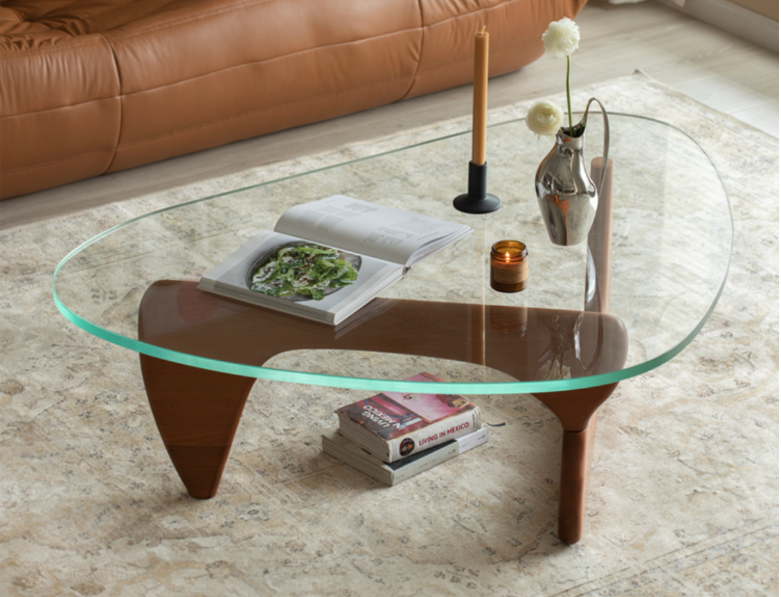  Table with wooden base 