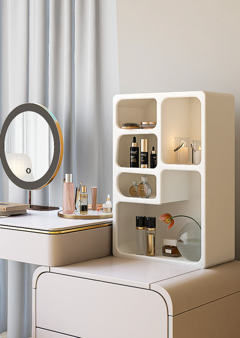  Curved storage shelf 