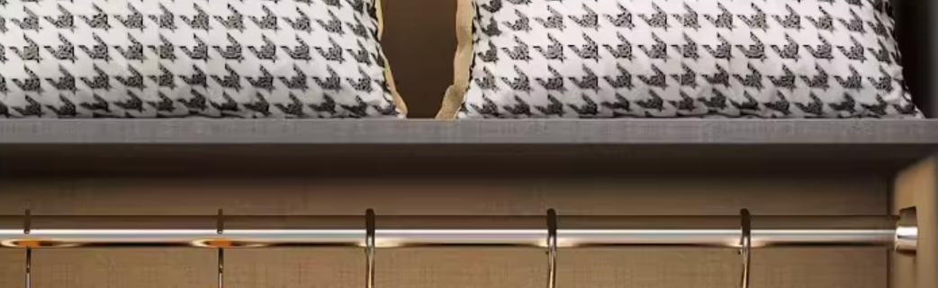 خزانة ملابس مودرن خشب وزجاج بأبواب إطار معدني - دولاب ملابس عصري من KS-Furniture 