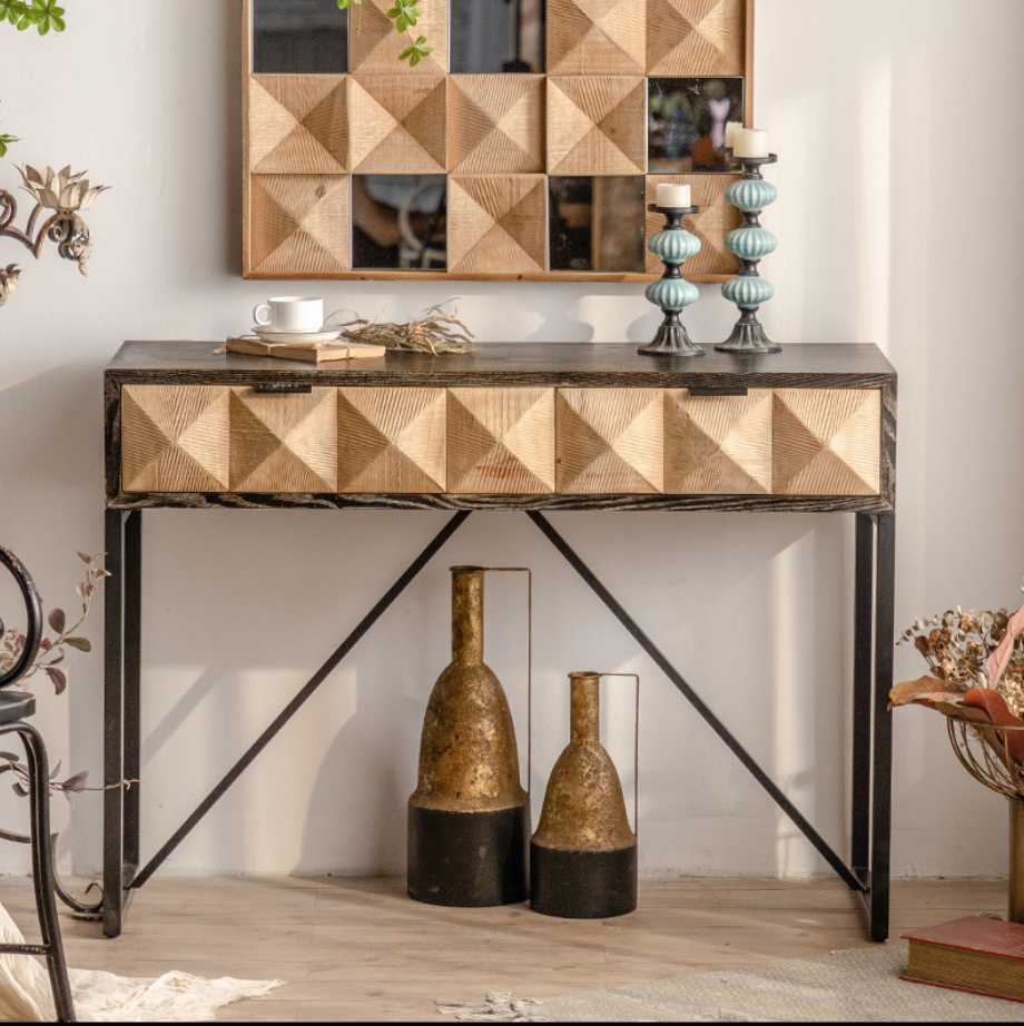  Vintage rustic bookcase 
