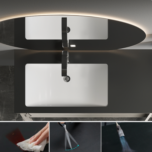  Washbasin with smart mirror 