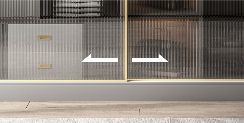  Wardrobe with glass doors 