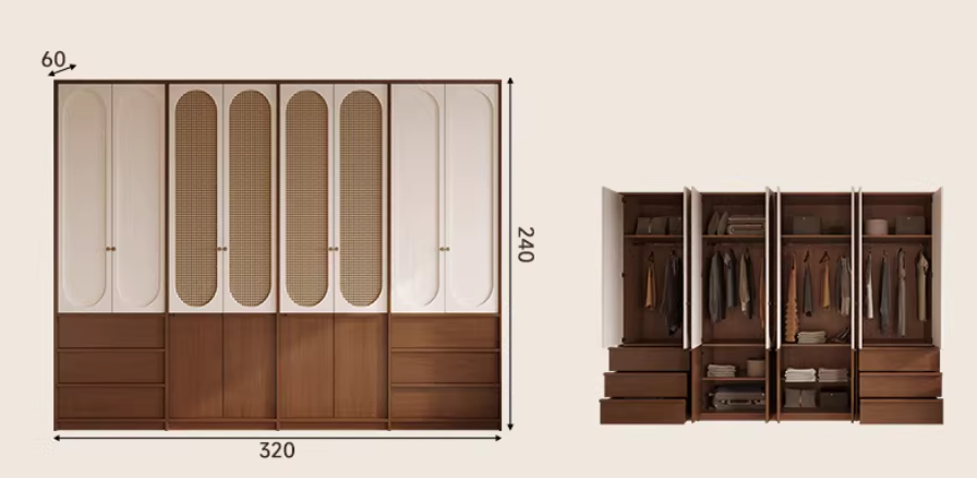  A versatile wardrobe with a classic design 