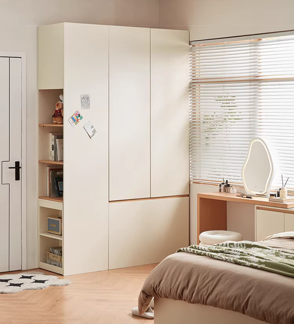  Bed with wardrobe and desk 
