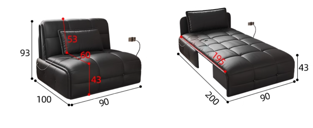  Wacok Electric Sofa Bed 