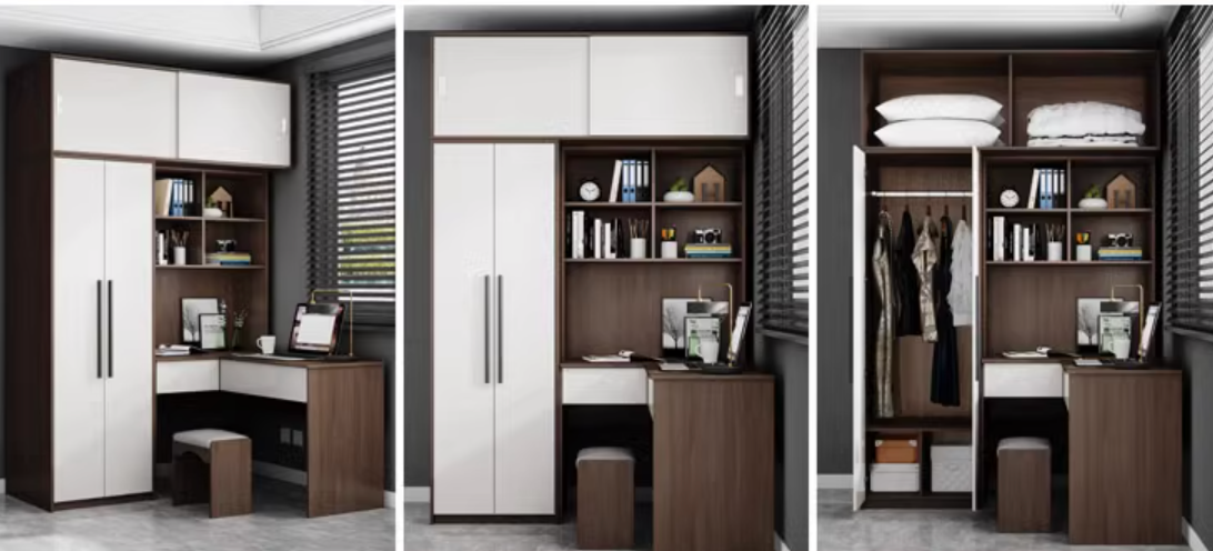  Wardrobe with desk 
