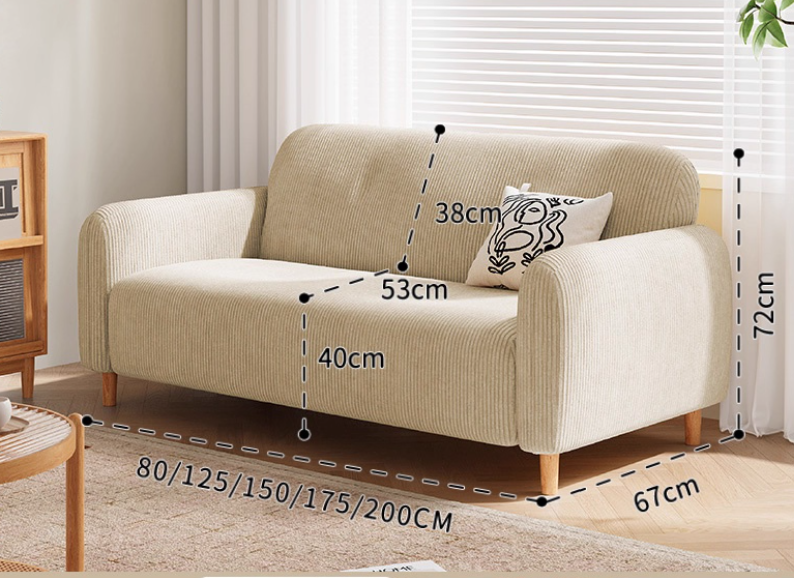  Corduroy sofa 