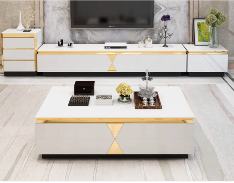  modern coffee & tv tables    - white - Coffee table(Express Shipping) 
