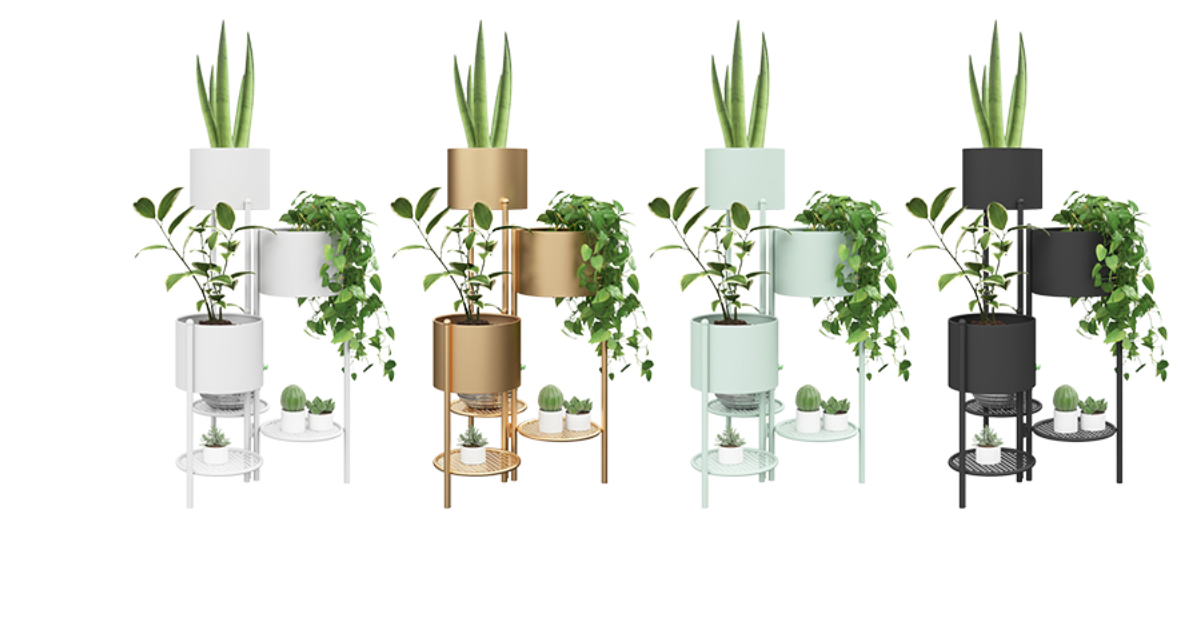 Stand with flower pots 