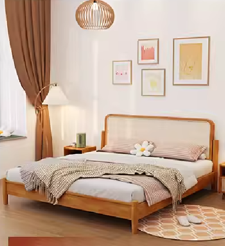  سرير من الروطان 