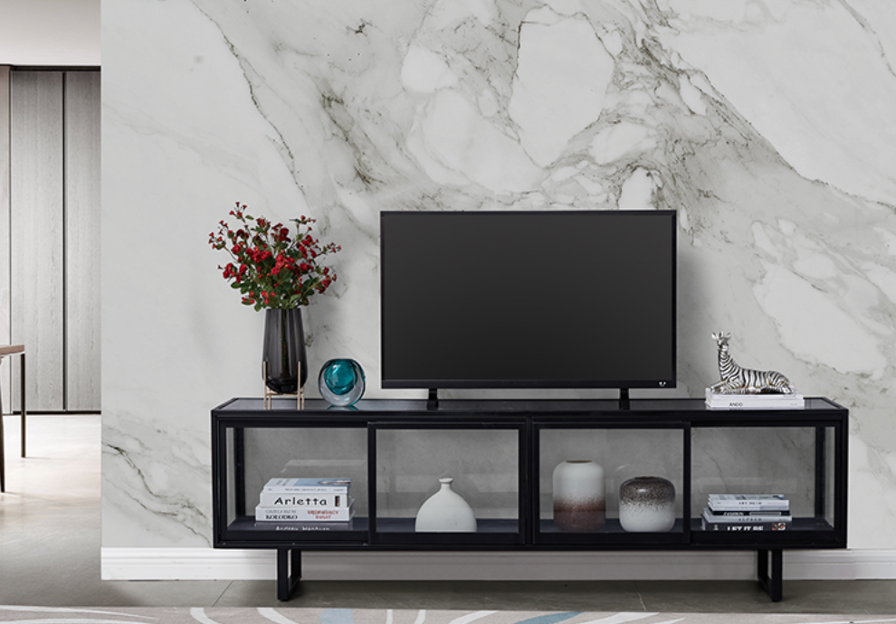  glass tv bookcase 