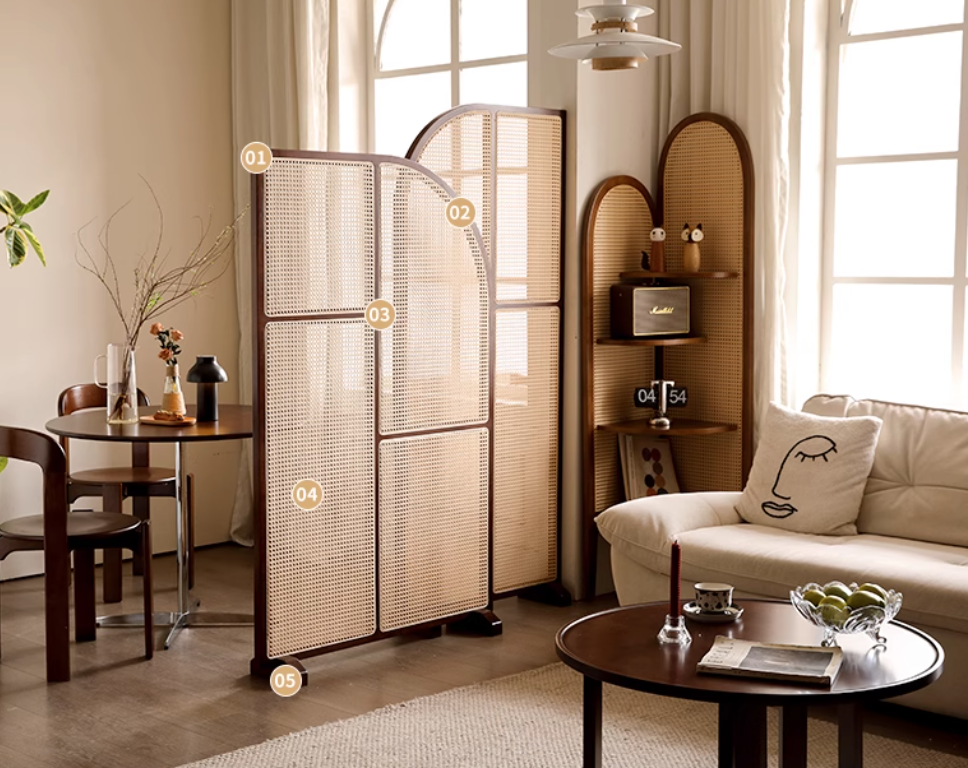  Rattan partition 