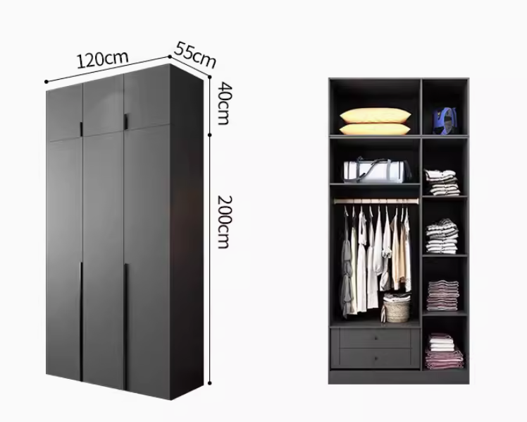  خزانة ملابس زاوية L مودرن واسعة - دولاب ملابس زاوية من KS-Furniture 