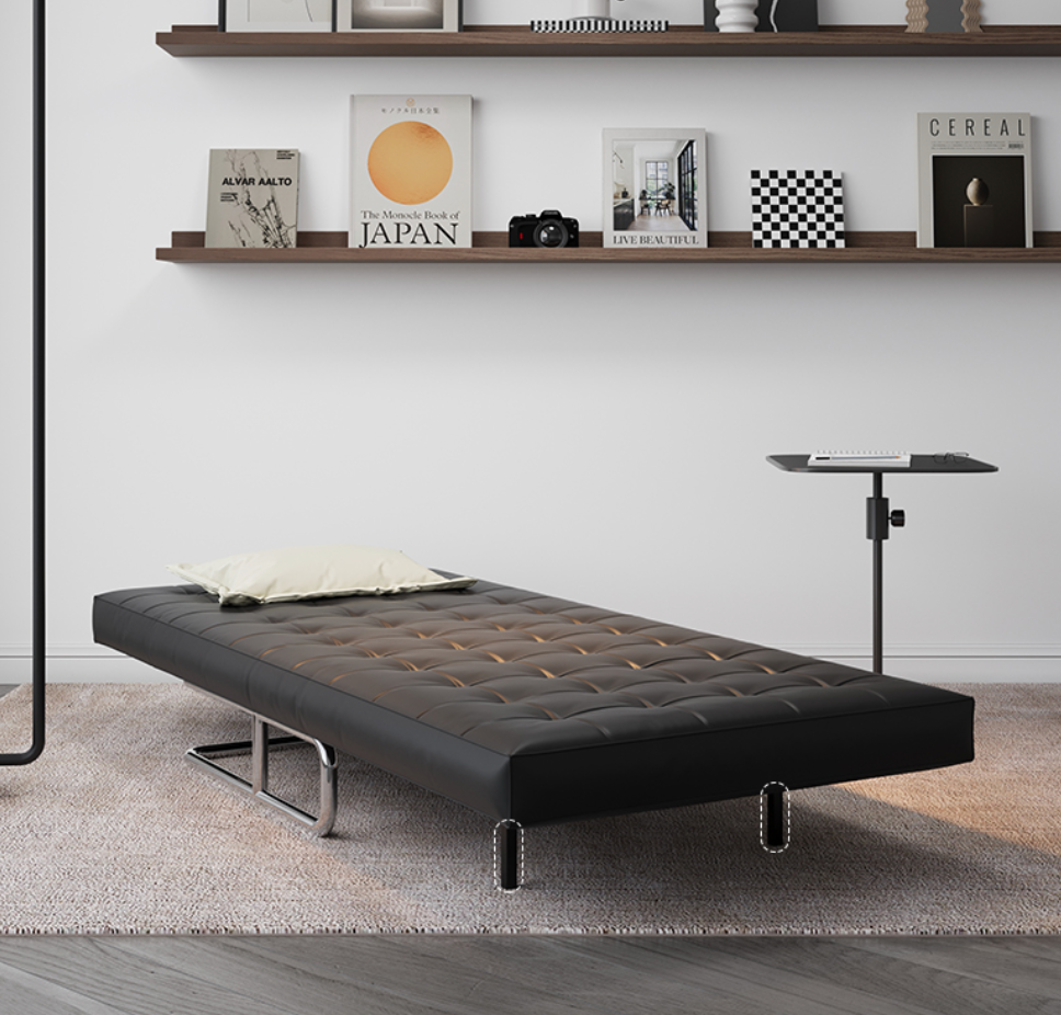  Leather folding sofa bed 