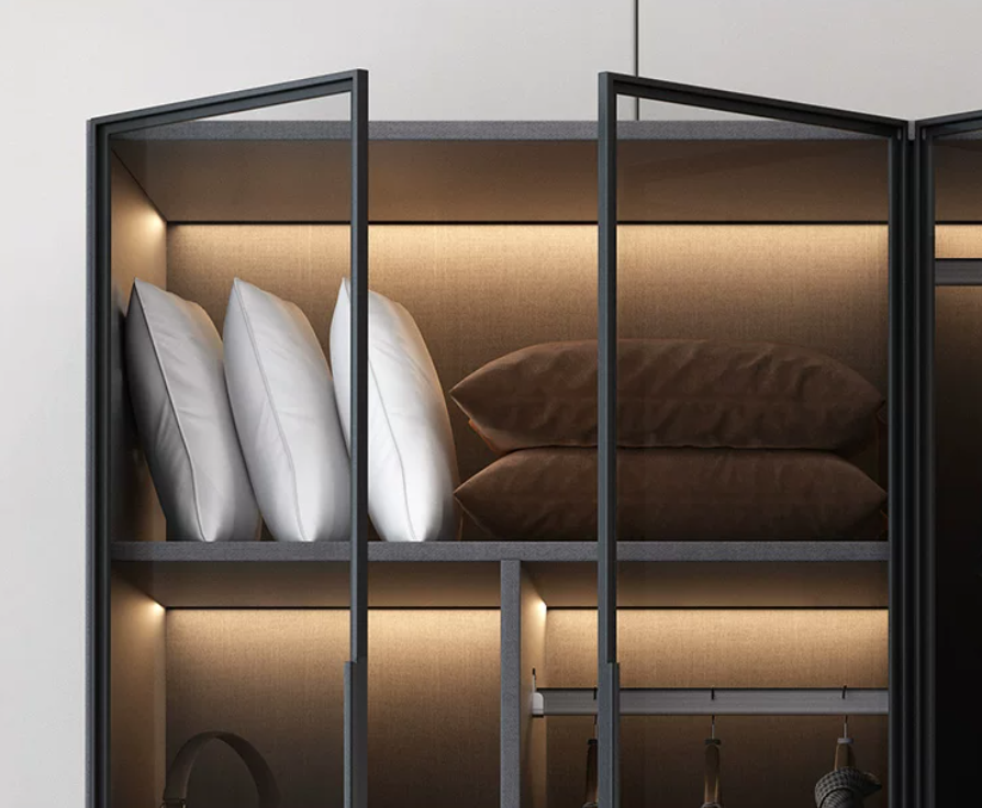  Hoiiun glass-door wardrobe 