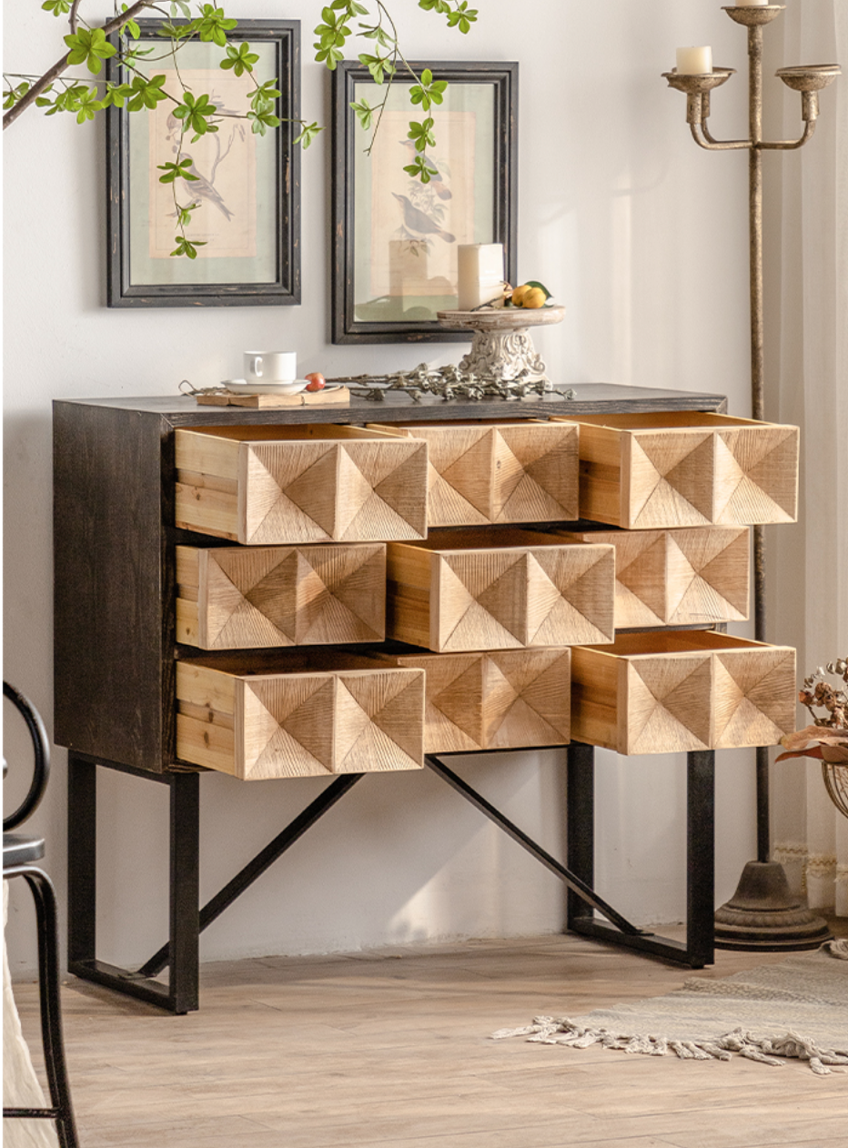  Vintage rustic bookcase 